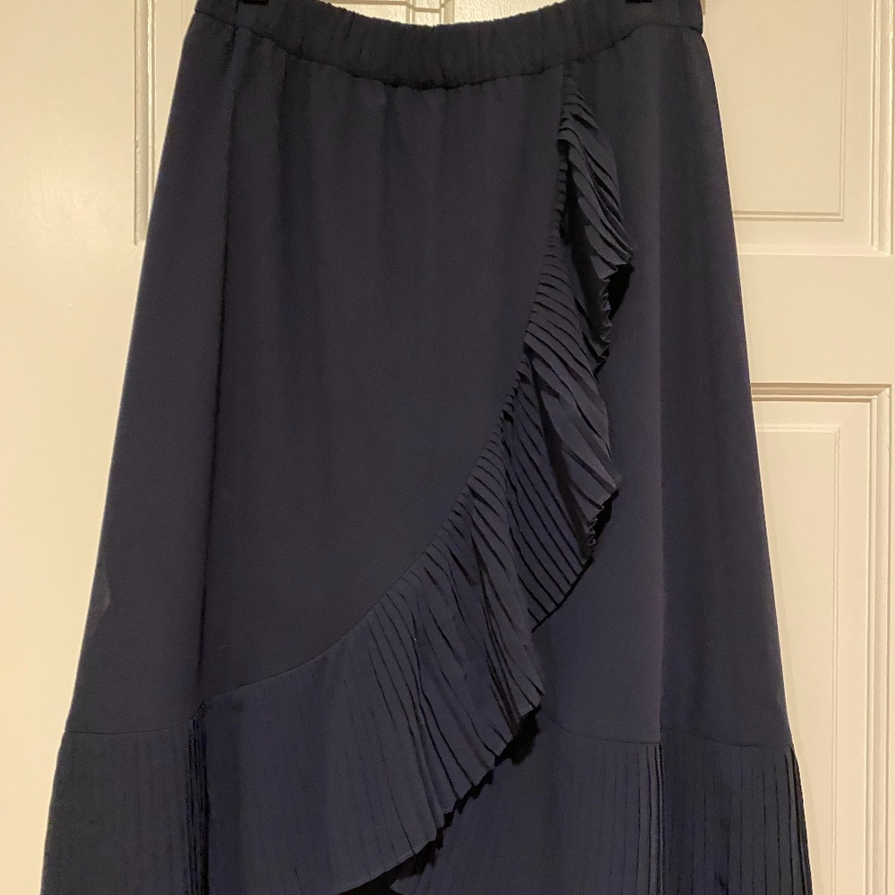 J. Crew pleated ruffle skirt size small